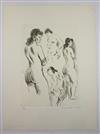 RAPHAEL SOYER Group of 8 etchings.